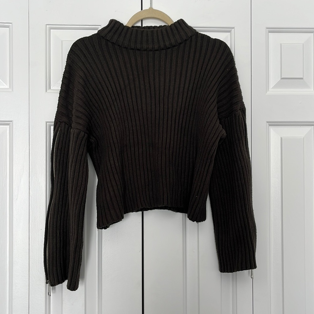 Zara Knit in army green size Large
